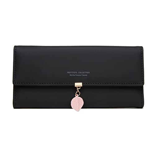 PALAY Purse Hand Wallet for Women Long Wallet PU Leather with Leaf Pendant Purse for Ladies Stylish Latest Card Holder Phone Pocket Girls Zipper Coin Purse PALAY Purse Hand Wallet for Women Long Wallet PU Leather with Leaf Pendant Purse for Ladies Stylish Latest Card Holder Phone Pocket Girls Zipper Coin Purse